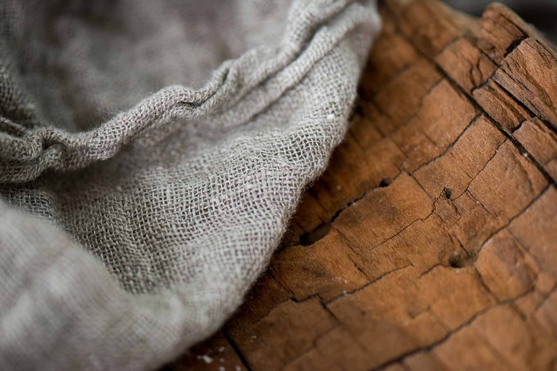 Edle Leinen und Schwemmholz